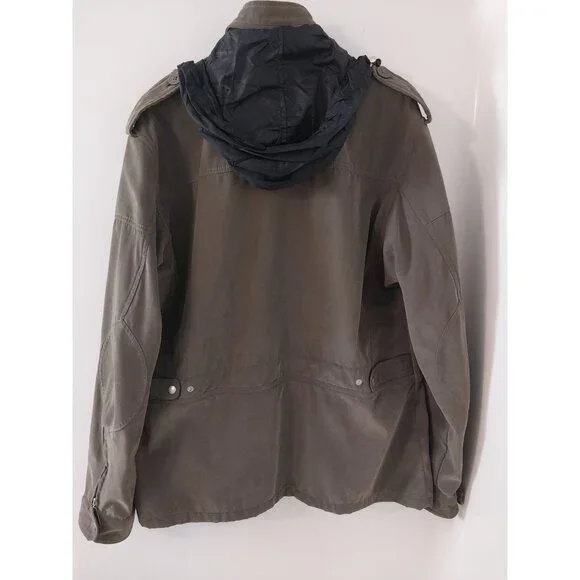 Mauro Ferrini Olive Green Faux Suede Utility Jacket Men's Sz XXL - Picture 2 of 16